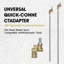 NIFUAL Car Radiator Cleaning Wand,Radiator Cleaner Wand,Radiator Flush And Cleaner Tool,Home Car Truck Power Washer Wand,Pressure Washer Jetter Nozzle Flat Wand Fit Over 2000PSI Pressure Washer ﻿