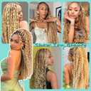 Blonde Human Braiding Hair Deep Water Wave Bulk Human Hair 100g 20 Inch 613 Blonde Curly Human Hair for Boho Braids Hair Extensions No Weft 2 Braids P27/613 Color