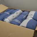 Marsui 4 Pcs Outdoor Indoor High Back Chair Cushions Patio Furniture Tufted Pillow with Ties Water-Resistant Replacement Outdoor Rocking Chair Cushions, 42 x 21 Inches (Blue Gray,Solid Color)