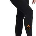 MERYLURE Fleece Lined Tights Women, Winter Warm Opaque Thermal Pantyhose, High Waisted Thick Control Top Leggings (Medium, Black)