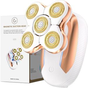 Electric Razors for Women 5D Magnetic Head Shaver for Women Waterproof Hair Remover Painless Cordless Trimmer for Lady Legs