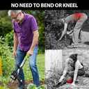 MAZING 4-Claw 39" Weed Puller Tool, Length Adjustable Detachable Weed Remover, Stainless Steel Claws Weed Picker and Grabber, Stand Up Weed Root Pulling Tool for Lawn, Yard, Garden, Patio