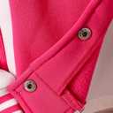 Girls Baseball Jacket kids Letterman Jackets Bomber Varsity Jacket for Girls Casual Outerwear 4-12 Years