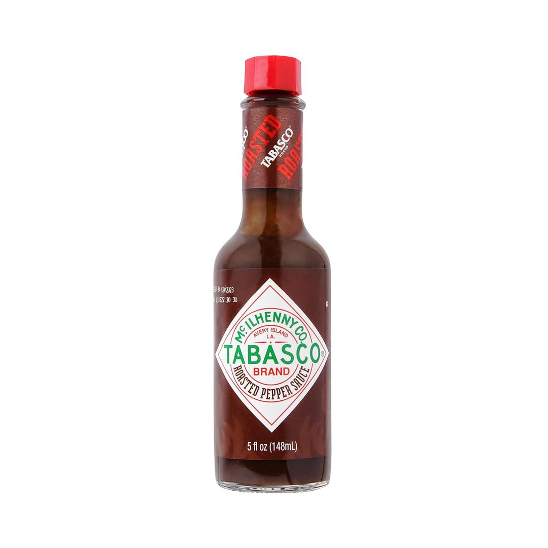 2 x TABASCO Brand Roasted Pepper Sauce, Rich & Savory Hot Sauce, Glass Bottle, Made with Vine-Ripe Red Peppers, Fresh Garlic & Onions, Great on Sandwiches & More, 5 Fl Oz (Pack of 1)