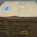 Bme Oliver Solid Wood Rattan Nightstand/Side Table/End Table, Fully Assembled, for Bohemian & Mid Century Style Bedroom and Living Room, Caramel | Fully Assembled, Bohemian, Mid Century Style, Bedroom, Living Room