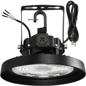 UFO LED Warehouse Light High Bay Dimmable 0-10V with US Plug 4Ft Cable, 150W (Egv.750W MH/HPS), 5000K, IP65 Commercial Area Lighting Fixture for Warehouse Workshop Garage Barn, UL Listed