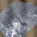 Hoolerry 50 Pack Clear Charger Plates Bulk 13 Inch Plastic Round Beaded Dinner Chargers Acrylic Frosted Grain Decorative Service Plates for Wedding Party Event, Home and Kitchen Tabletop (Silver)