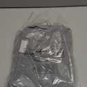 HOMEIDEAS Light Grey French Door Curtains, Privacy Blackout Door Curtains, 30 X 68 Inch Shades for Glass Window, Thermal Insulated Window Covering Tie Up Shades for Bedroom, 1 Panel