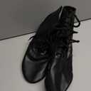 Lace Up Black Jazz Shoes Dance Boots for Women Girls Adult, Size 8