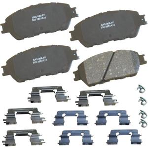 Bendix Premium SBC906 Ceramic Front Brake Pads for Lexus ES300 2002-2003, ES330 2004-2006, Toyota Avalon 2005-2007, Camry 2005-2006 (3.0, 3.3), Sienna 2004-2010, Solara 2004-2008, Tacoma 2005-2015