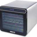 NESCO FD-7SSD Digital Food Dehydrator for Beef Jerky, Dried Fruit and Dog Treats, 7 Stainless Steel Trays, Silver