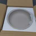 OAKOA Concrete Fruit Bowl for Kitchen Counter - Large Decorative Bowls for Home Decor - Modern Key Bowl for Entryway Table - Pedestal Bowl for Keys (Gray)