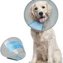 Supet Dog Cone Collar Adjustable After Surgery, Comfortable Pet Recovery Collar & Cone for Large Medium Small Dogs, Elizabethan Dog Neck Collar Plastic Practical