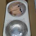 Elevated Cat Bowl, Raised Cat Food and Water Bowl Set for Indoor Cats, Splash Proof with 2 Stainless Steel Pet Food Bowls for Cats and Puppies, Whisker Fatigue and Dishwasher Safe - White