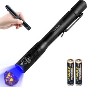 UV Light, 365nm UV Flashlight, Ultraviolet Penlight, Dental Curing Light for Teeth, Blacklight for Pet Urine Detection, Scorpion and Bed Bug (T10)