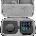 Geekria Creative Console Carrying Case, Hard Shell Protective Travel Bag Compatible with Logitech MX Creative Console (Dark Gray)