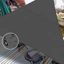 LOVE STORY Waterproof 12' x 12' x 12' Triangle Dark Grey Sun Shade Sail Cannoy UV Resistant for Outdoor Patio Garden Backyard 