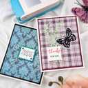 BAOFALI Stamp Puncher 1.5x1.5inch Large Square Postage Stamp Punch |Stamp Hole Puncher| Scalloped Rectangle Lever Action Paper Punches for Crafting Scrapbooking DIY Card Making Arts Crafts Supplies