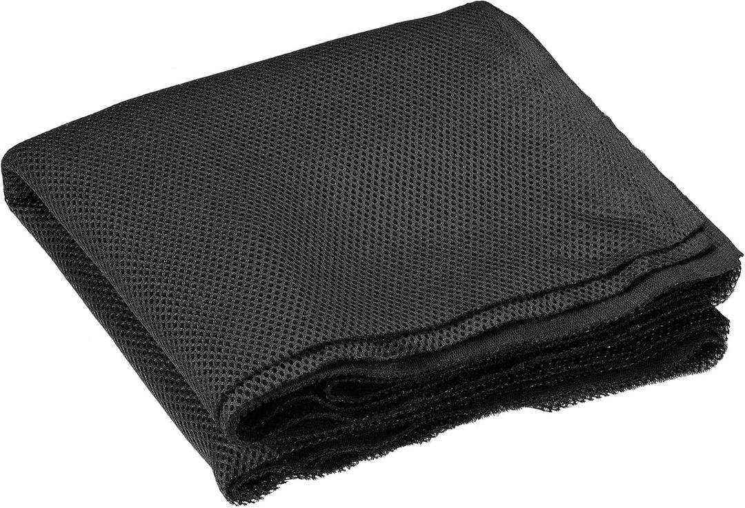 uxcell 2Pcs Black Speaker Mesh Grill Cloth (not Cane Webbing) Stereo Box Fabric Dustproof Cloth 50cm x 160cm 20 Inches x 63 Inches