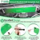 71500 Exhaust Manifold Template Removal Tool Set for Dodge 5.7L Hemi Motors, Remove Broken Exhaust Manifold Bolts Without Damage Cylinder Head