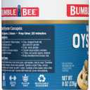 Bumble Bee Premium Select Whole Canned Oysters, 8 oz Cans (Pack of 12) - Ready to Eat - 14g Protein per Serving - Gluten Free