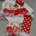 Winmany Newborn Baby Girls Christmas Romper Tutu Dress Outfit Headband Leg Warmer Shoes (3-6 Months)
