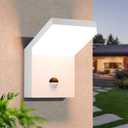 Lustrlach Motion Sensor Outdoor Light Fixtures Wall Mount,Exterior Wall Sconce, Porch Light, Garage Lights, Waterproof Motion Lights for Outside,Garden, Front Door (1 Pack, White)