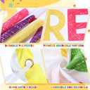 Gemscream Light up We Appreciate You Banner Decorations Housekeeping Week Thank You Backdrop Banner Yard Sign with 21 Pcs Balloons Employee Appreciation Gifts Teacher Party Supplies(Fresh)