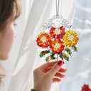 Christmas Ornaments: Stained Glass Ornament, Birth Flower Ornament, Christmas Tree Ornaments & Xmas Tree Decorations Exquisite Holiday Decor, Birth Flower Gifts Perfect Holiday & Xmas Gifts - Oct
