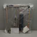 29"-40" Baby Gate for Stairs, Auto Close Stroller Friendly Dog Gate Indoor for Doorways, Pressure Mounted Baby Gate, Easy Walk Through Gate for Children & Pets, Brown (29-40"Wide, 28"Tall)