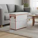 Foldable Storage Boxes with lids,Waterproof Tissue Box Holder with Storage,Multipurpose Toy Storage BoxSturdy Magazine containers (Beige)