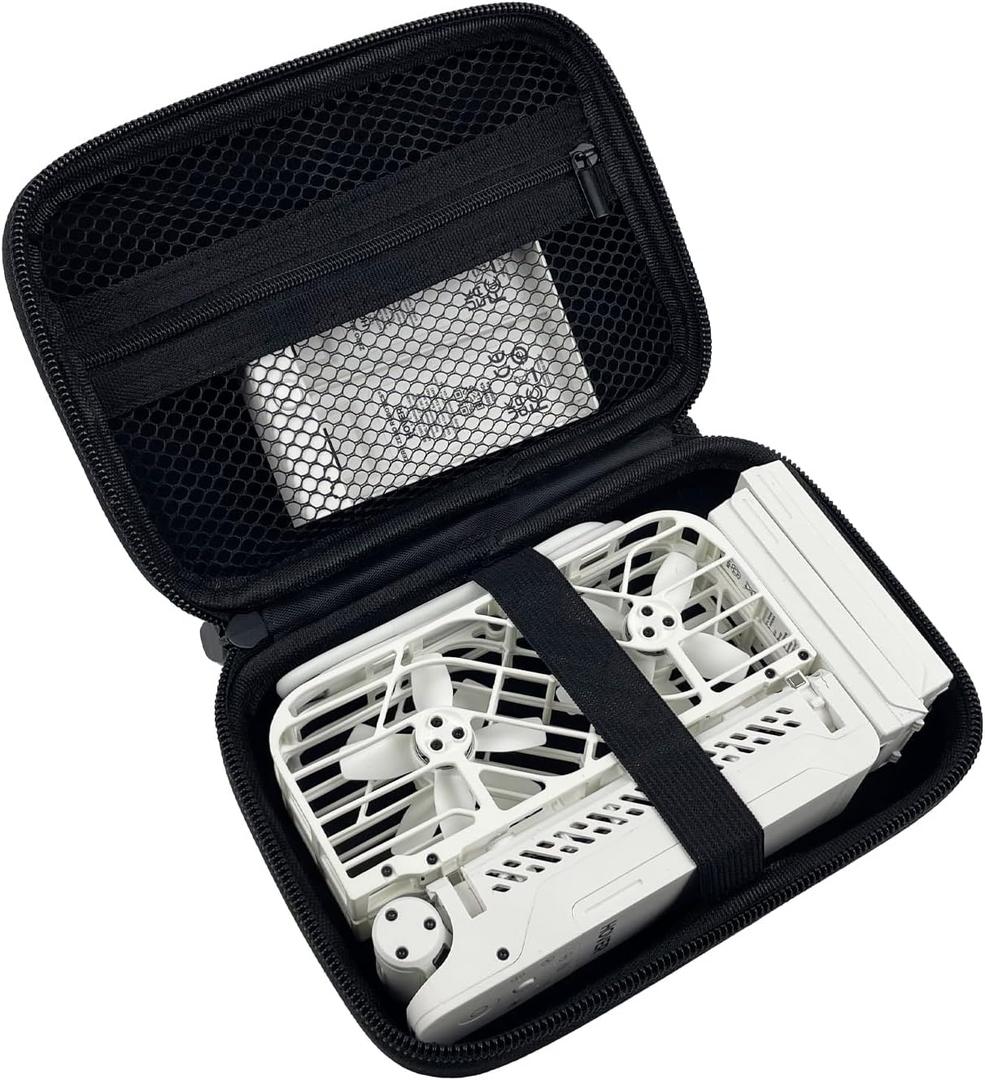 Black Hoverair X1 Camera Case - Store Drone, Charger, 2 Batteries - Smart Case with Carrying Strap