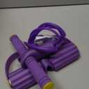 21 Fitness Resistance Bands-4 Tube Pedal Ankle Puller, New Elastic Yoga Pedal Puller Stretch Band for Exercise, AB Training Auxiliary Device Sit Up Exercise Equipment for Women Men (Purple)