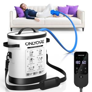 Cold Therapy Machine, Program Timer Ice Machine for Knee After Surgery, Portable Ice Therapy Machine with Quiet Pump, Large Cold Pad for Ankle, Arm Joints, Sports Injuries, Cryotherapy Pain Relief