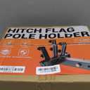 Hitch Flag Pole Holder, 90Adjustable & Quick Detach, 3 Triple Truck Flag Pole Mount for Jeep, Truck, Trailer, RV, Camper- Fit Standard 2" Hitch Receiver, Heavy Duty, Powder-Coated Finish