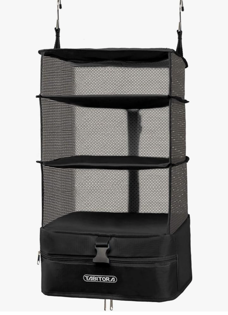 TABITORA Portable Hanging Travel Shelves Bag Packing Cube Organizer Suitcase Storage Large Capacity