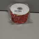 2 1/2 Inch Red Velvet Wired Ribbon  Double-Sided Gold Metallic and Red Velvet Craft Fabric Ribbon, Perfect for Christmas Bows, Gift Wrapping, Home Dcor, 10 Yards/Roll