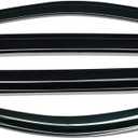 Lightronic Extra Durable Outside-Mount Auto Vent Window Visor, Fits 2018-2023 Chevrolet Traverse, UV Protection Rain Guard, Original Wind Deflector, No-Drill Easy Install, Dark Smoke, 4-Pcs