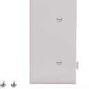 EATON Wiring STE14W Polycarbonate 1-Gang Blank Sectional Mid Size End Wall Plate, White