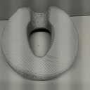 xiaomubiao Face Down Pillows for Massage Table, Massage Headrest for Bed, Face Pillow for Stomach Sleeping, BBL Pillow After Surgery Post Eye Surgery & Vitrectomy Recovery, Removable Cover Grey (Gray)