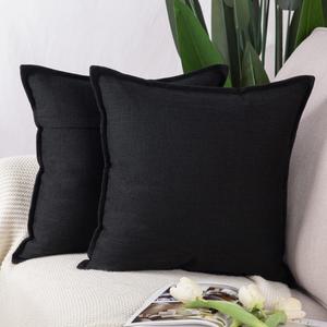 Madizz Pillowcase 2 pcs Black 26"×26"