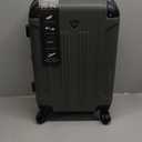Travelers Club Chicago Hardside Expandable Spinner Luggage, Thyme Green, 20" Carry-On