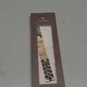 Wearlizer Metal Band Compatible with Apple Watch Bands for Women 40/38/41/42/44/45/46/49mm, Enamel Stainless Steel Strap for iWatch Series 11-1 SE/Ultra, Gold/Black