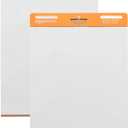 Amazon Basics Sticky Easel Pads for Presentations, Brainstorming, Classroom Use, Bleed-Resistant, Easy to Hang, 25 x 30 in, White, 2-Pack