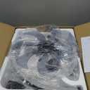 ZMISHIBO Ceiling Fans with Lights and Remote, 19.7'' Low Profile Ceiling Fan, 3000-6000K Dimmable Modern Flush Mount LED Fan Light, 6 Wind Speeds, Black Fandelier Ceiling Fans for Bedroom