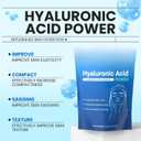 Hyaluronic Acid Powder for Face, DIY Hyaluronic Acid Serum, Low Molecular Weight Hyaluronic Acid Powder for Skin Hydration and Moisture Support (1pack)