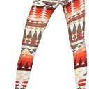 Lularoe Leggings (US, Alpha, TC, Regular, Regular, Red and Beige South West Steez)