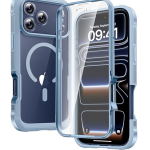 Diaclara Magnetic Designed for iPhone 17 Pro Max Case Full Body Bumper,[Compatible with MagSafe] Military Drop Proof Cover with Built-in Touch Sensitive Anti-Scratch Screen Protector, Blue