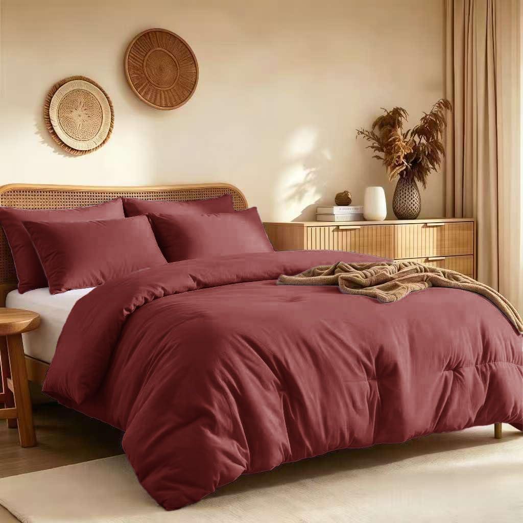 Quataly Oversized Queen Comforter Set Prewashed Lightweight Quilted Bedding
