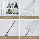 TERESA'S COLLECTIONS St. Patricks Decorations Outdoor for Home, 2Pcs Metal Gnome Decor Garden Stakes, Saint Patricks Yard Art Welcome Signs Gifts, Luck of The Irish Decor Yard Lawn Porch, 23" (Medium, Green)